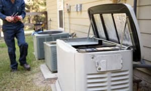 How close can a generator be to a home