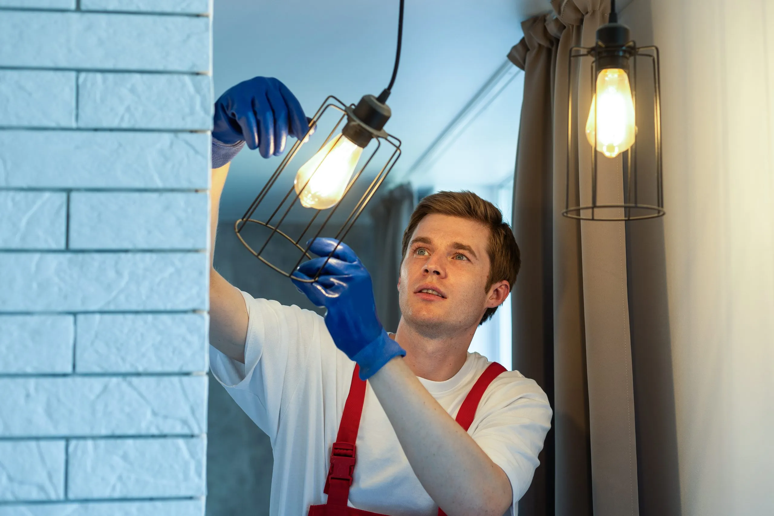 Lighting installation work