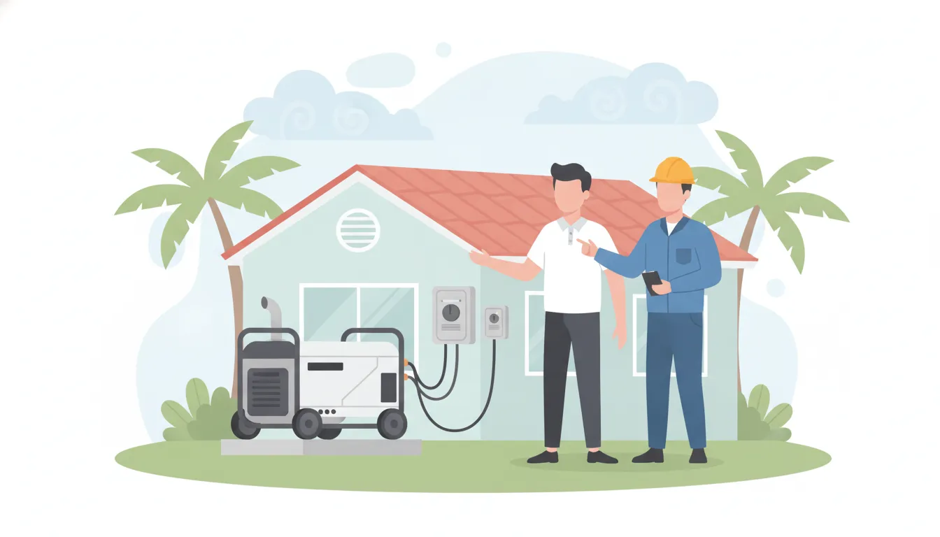 Generator transfer switch installation in Port Saint Lucie