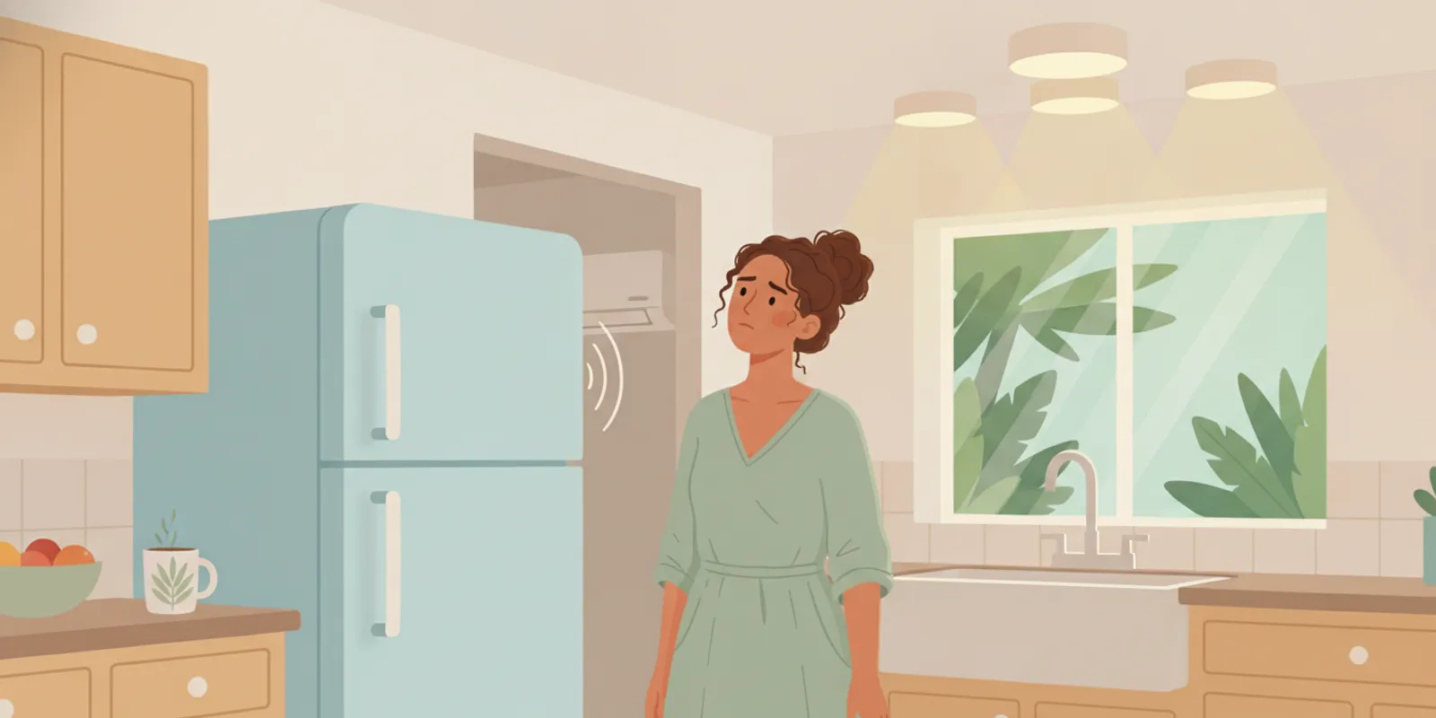 Homeowner noticing lights dim as a large appliance starts