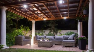 lighting installation backyard space