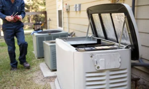 How close can a generator be to a home